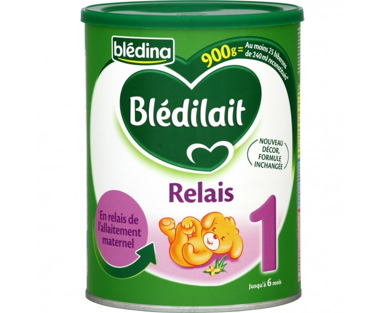 法国仓 法国达能Bledilait贝乐蒂近母乳一段奶粉 Blédilait Premium 1er Age 800 g