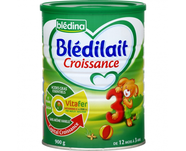 法国仓 法国达能Bledilait贝乐蒂三段奶粉 Blédilait Croissance + 800 g