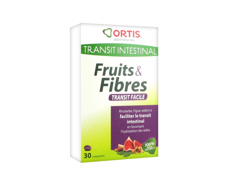 法国仓 法国 柯得仕排毒纤瘦果纤维无花果锭片剂30粒 ORTIS Fruit&Fibre transit facile 30comprime