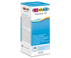 法国仓 佩迪克 婴幼儿天然补充维生素D3/液体钙补充剂PEDIAKID VITAMINE D3 flacon de 20ml avec compte goutte (fraise)